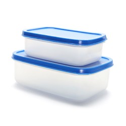 PLASTIC BOX (TUPPERWARE) SIZE: 175MM X 128MM X 52MM
