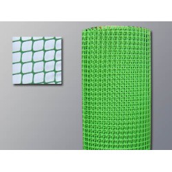 GREEN PVC MESH (without steel wire) ,Hole 6mm X 6mm X1.8mm(wire OD) X 1mtr X 25mtr