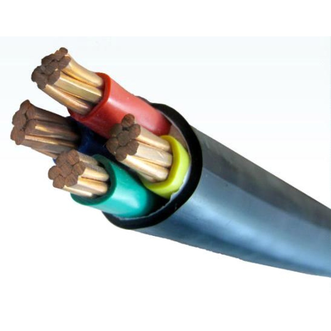 PVC NON-ARMORED CABLE, BLACK , 100mtr/roll ,4 core x 10mm²