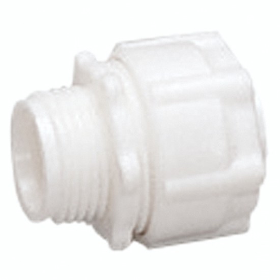 PVC WHITE FLEXIBLE CONNECTOR , 20mm