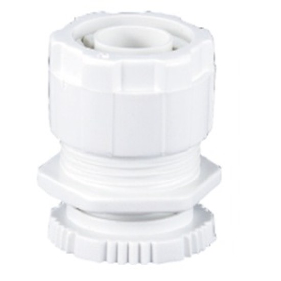 PVC WHITE FLEXIBLE CONNECTOR , 20mm