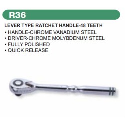 LEVER TYPE RATCHET HANDLE -48TEETH 3/8" LEVER TYPE RATCHET HANDLE -48TEETH 3/8"