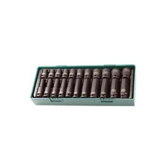 22PCS 1/2" DR 6PT FLANK IMPACT SOCKET SET (MM)