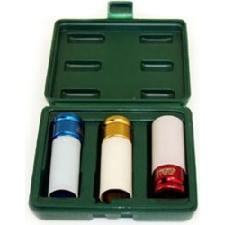 3PCS 1/2" DR 6PT FLANK THIN WALL DEEP IMPACT SOCKET SET 3PCS 1/2" DR 6PT FLANK THIN WALL DEEP IMPACT SOCKET SET