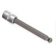 3MM X 193MM BALL END ALLENKEY , 1/4"DR BIT SOCKET