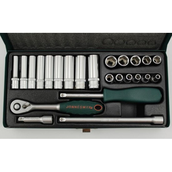 25PCS 1/4" DR SOCKET SET