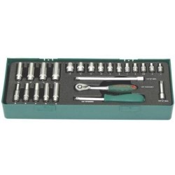 24Pcs 1/4" Dr. Socket Set 24Pcs 1/4" Dr. Socket Set