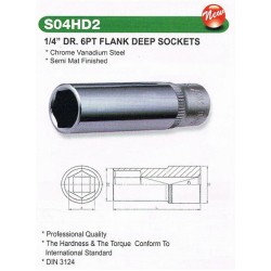 1/4" DR.6PT FLANK DEEP SOCKETS 5.5MM 1/4" DR.6PT FLANK DEEP SOCKETS 5.5MM