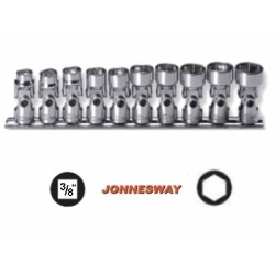 10PCS 3/8" DR FLEX UNIVERSAL SOCKET SET