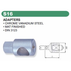 ADAPTERS 1/4"(M) X 3/8"(F) ,Hole ID 8.8mm ,Total Length 28mm,