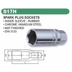 SPARK PLUG SOCKETS 1/2"DR 16MM