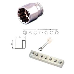 1/4'' SUPER TECH SOCKET-METRIC 10MM