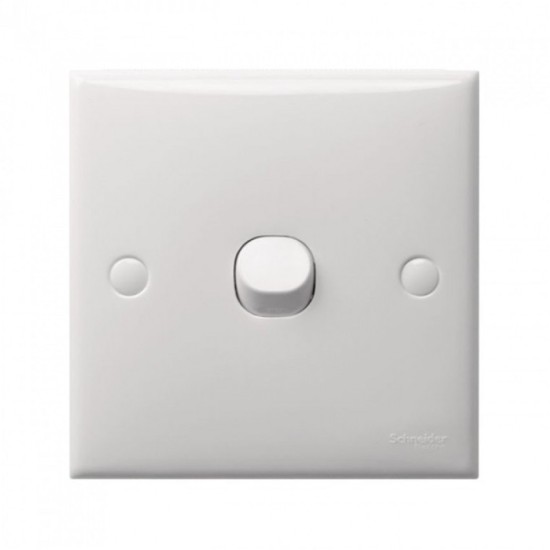 SCHNEIDER, S-CLASSIC 1 WAY 1 GANG 4.7000 SWITCH, PLATE: 87MM X 87MM