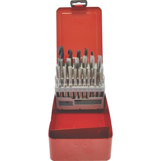 25 PIECE TAP & DRILL SETS, TYPE: UNC (NO.10-1/2")