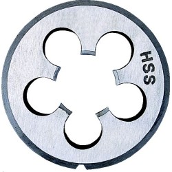 BSPT (BRITISH STANDARD PIPE TAPER) HSS GROUND THREAD DIES,1/8" X 28