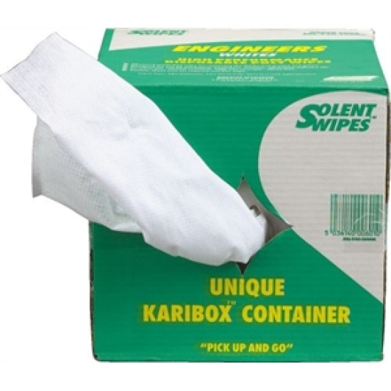 ENGINEER`S WIPES - HIGH PERFORMANCE WORK WIPES - QTY : 250, COLOUR : WHITE, 1.36KG