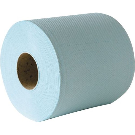 CENTRE-FEED ROLLS 2-PLY, ROLL SIZE : 20CM X 150M (BLUE)