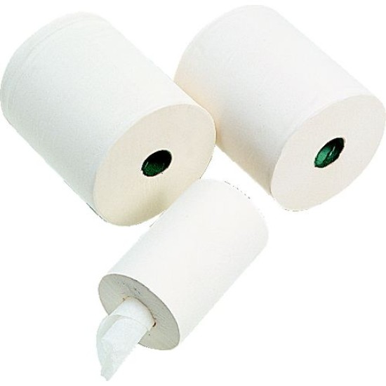 CENTRE-FEED ROLLS 2-PLY, ROLL SIZE : 20CM X 150M (WHITE)
