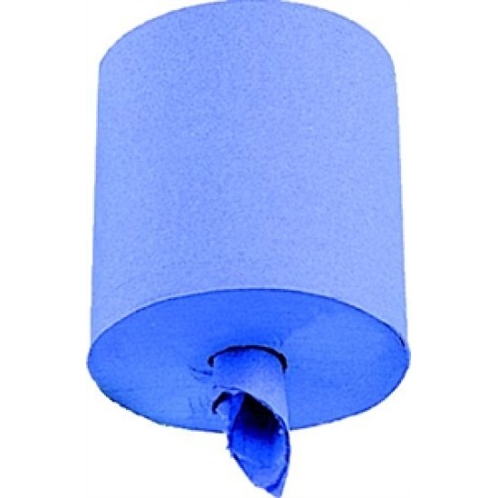 CENTRE-FEED ROLLS 2-PLY, ROLL SIZE : 19CM X 150M (BLUE)