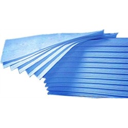 INTERFOLD TOWEL, 1 PLY, SIZE : 21 X 24.7, BLUE, 3600/PACK