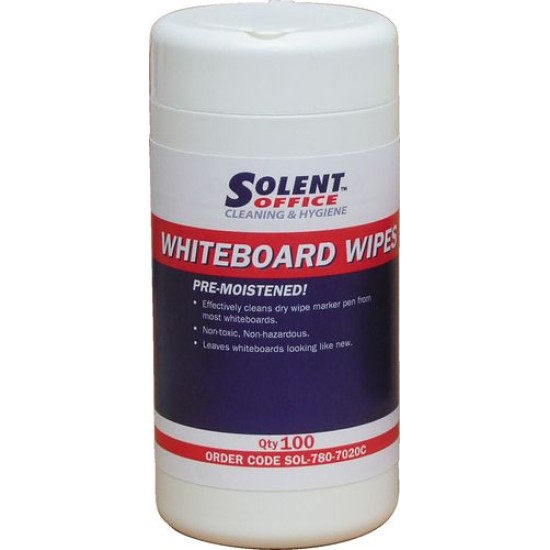 WHITEBOARD CLEANER & WIPES - WIPES - TUB 100