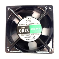 SUPER ORIX GH12038H2SL, 240VAC SLEEVE BEARING FAN W/2 WIRE LEAD,