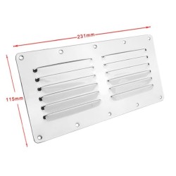 231mm X 115mm Stainless Steel 304 Air Ventilation Grill Cover , 10pcs/pkt