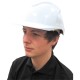 ABS VENTED COMFORT FIT SAFETY HELMET WHITE