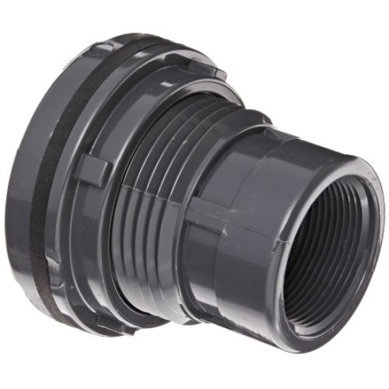 SCH80 ,½" PVC tank adapter Socket X Female Thread