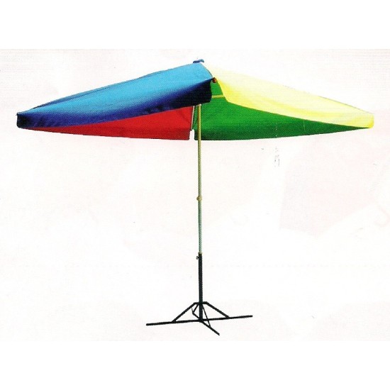 UMBRELLA, 10FT, SQUARE, MIX COLOR