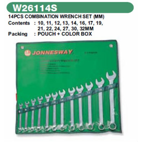 14PCS COMBINATION WRENCH SET (MM)