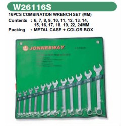 16PCS COMBINATION WRENCH SET (MM) 6-24mm