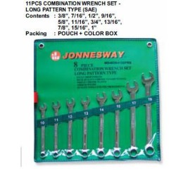 11PCS COMBINATION WRENCH SET-LONG PATTERN TYPE (SAE)