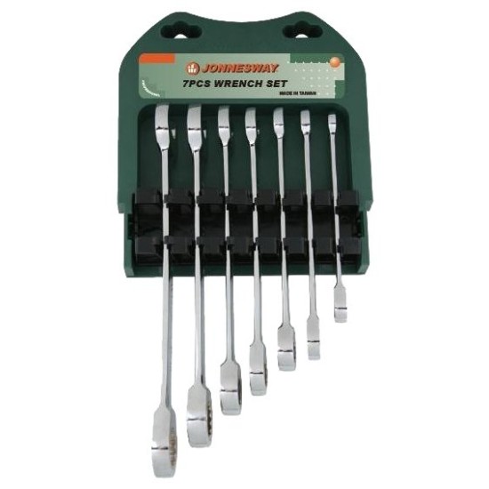Jonnesway M10-19 7pcs Ratcheting Combination Wrench Set
