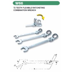 72 TEETH FLEXIBLE RATCHETING COMBINATION WRENCH 12METRIC