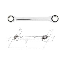 72 TEETH RATCHETING BOX END WRENCH 8X10MM