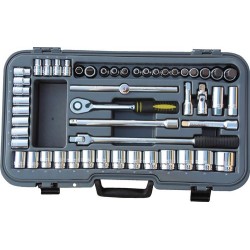METRIC SOCKET SET (50PCE) 1/2" SQ. DRIVE METRIC SOCKET SET (50PCE) 1/2" SQ. DRIVE