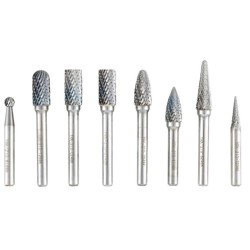 8-PCE DOUBLE CUT BURR SET CUT 6mm SHANK