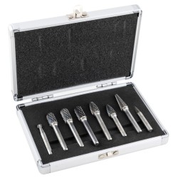 8-PCE DOUBLE CUT BURR SET CUT 6mm SHANK