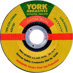 DEPRESSES CENTRE CUTTING & GRINDING DISCS,115 X 3 X 22MM