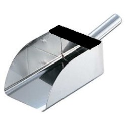 RECTANGULAR SUS SAMPLING SCOOP WITH 45 DEGREE LONG HANDLE