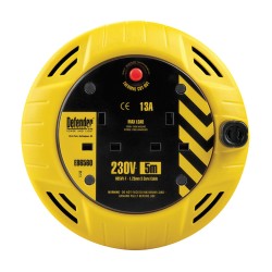 Defender Power And Light.DEFENDER 5M 13A 240V 2 SOCKET MINI CASSETTE REEL