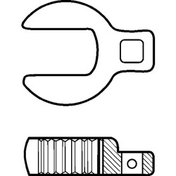 Kennedy-Pro.14mm O/E CROWFOOT WRENCH 3/8" SQ. DRIVE ,Thickness 9mm  Kennedy-Pro.14mm O/E CROWFOOT WRENCH 3/8" SQ. DRIVE ,Thickness 9mm