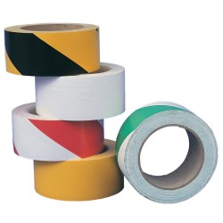 50mm GREEN/WHITE HAZARD MARKING TAPE