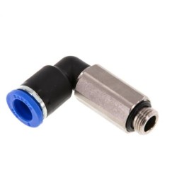 Extended Male Elbow, M12 tubing OD X 3.8"Male Thread  , Total Height 54mm ,10pcs/pkt