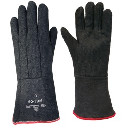 260°C,Showa.8814 Charguard Black Heat Resistant Gloves - Size 9