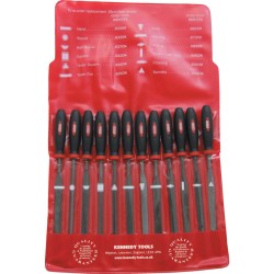Kennedy.160mm (6.1/2") 12 Piece Second Cut Assorted Needle File Set