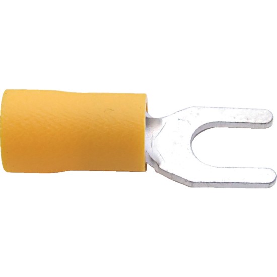 Kennedy.4.00mm YELLOW FORK TERMINAL (PK-100),Cable 2.5mm,6.0mm² (yellow)