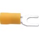 Kennedy.4.00mm YELLOW FORK TERMINAL (PK-100),Cable 2.5mm,6.0mm² (yellow)