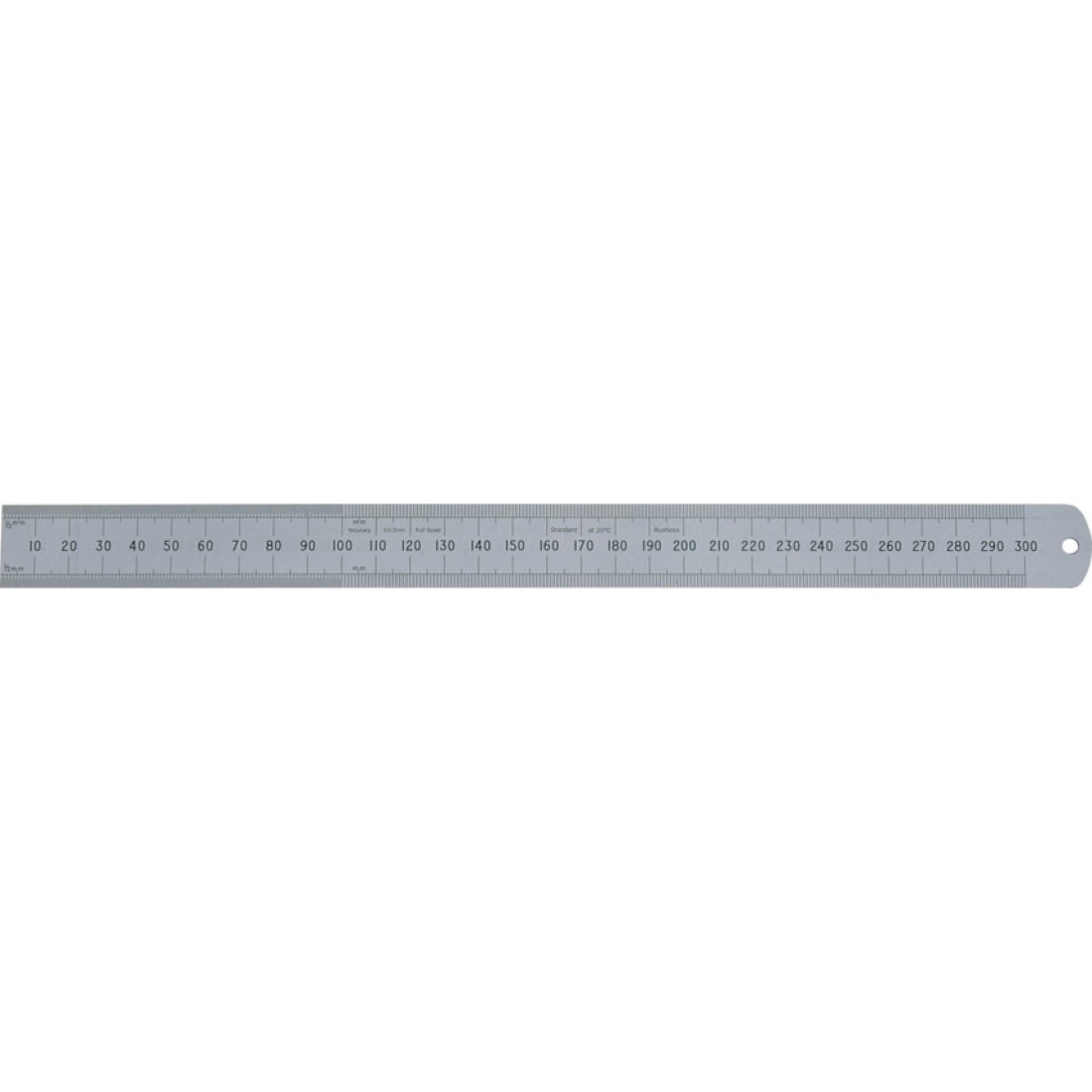 Rustless Ruler Kennedy.300mm/12in RIGID RUSTLESS RULE ROUND END